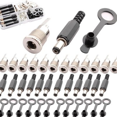 12 Stück DC Power Jack Set 5V-30V 5A Buchse  mit Schutzkappen