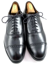 NEW Allen Edmonds  "FIFTH AVENUE" Cap-Toe Oxfords 11 D Black DAINITE (660N)