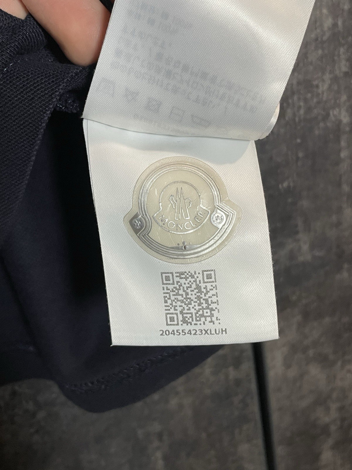 Moncler Maglia Manica Corta Navy Small Logo Polo T-shirt Striped Luxury Size M thumbnail 11