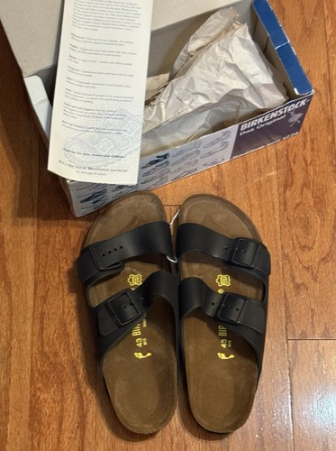 Scarpe Birkenstock Arizona - uomo taglia 10 / EU 43 - sandali in pelle/sughero - vestibilità regolare