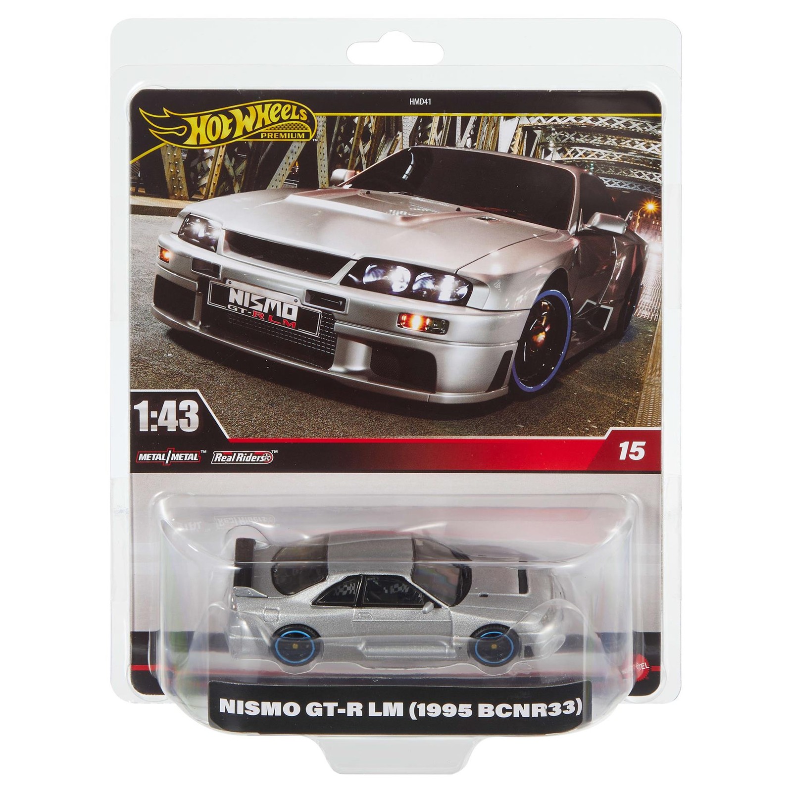 Hot Wheels Premium NISMO GT-R LM (1995 BCNR33) - 1:43 Scale Die-cast Vehicle