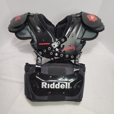Riddell S2 Small 60 Youth Football Shoulder Pad Set w/Back Bumper Plate 11-12"