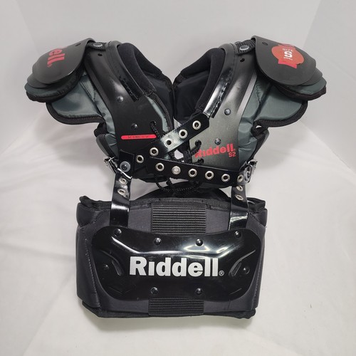 Riddell S2 Small 60 Youth Football Shoulder Pad Set w/Back Bumper Plate 11-12"
