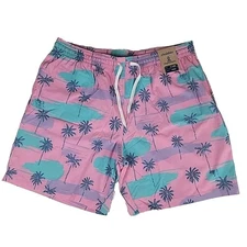 Chubbies Men's XXL The Lover Island 7" Classic Swim Trunk Shorts Palm Trees NEW