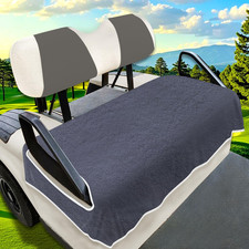 Golf Cart Seat Covers, Warm Gray Golf Cart Seat Towel Blanket Keeps Seat Cool an