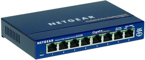 NETGEAR ProSAFE Unmanaged Switch - GS108 - Desktop - 8 Gigabit Ethernet poorten - Picture 3 of 10