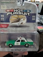 GreenLight Hot Pursuit 1:64 1989 Chevrolet Caprice Police Green/White Unopened