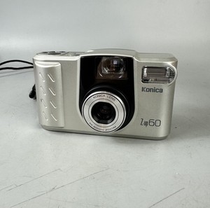 Konica Z Up 60 35mm Film Point and Shoot Camera Silver - Tested & Working
