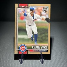 Michael Busch 2026 Topps Series 1 #348 Gold /2026 Chicago Cubs Parallel SN