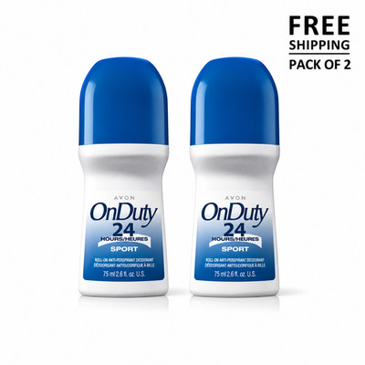 2 Pack Roll-On Deodorant 2.6oz 24Hr Sport Fresh Protection