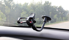Universal Long Gooseneck Car Phone Holder Strong Suction Cup Mount 360 Flex