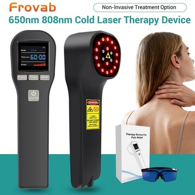 650+808nm Laser Treatment Cold Laser Therapy Device for Humans& Pets Pain Relief