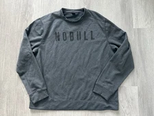 NOBULL Project Men’s Charcoal Gray Training Fleece Lined Crewneck Sweatshirt 2XL