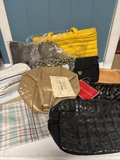 Lot of 11 Assorted Cosmetic Zipper Bags Lancome Ellen Tracy Estee Lauder 