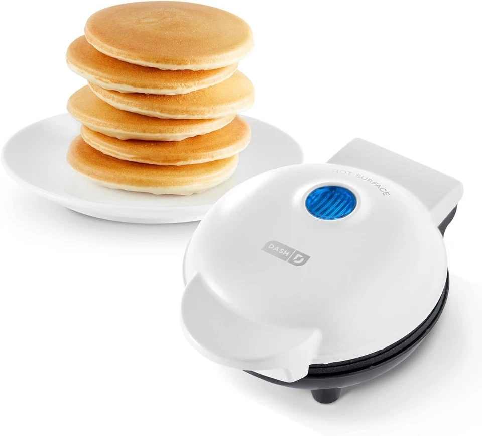 Compact Mini Maker Griddle for Pancakes, Cookies & More - Recipe Book Included Foto 3 de 4