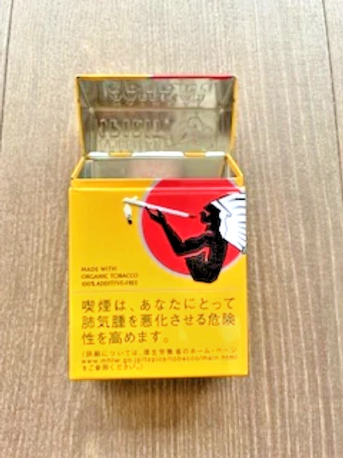 Natural American Spirit Cigarette Tin Case - Empty - Ultra Light YELLOW- Collec - Image 2 of 4