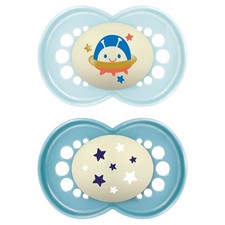 MAM Night Soother Blue Astro 16m 2Pk