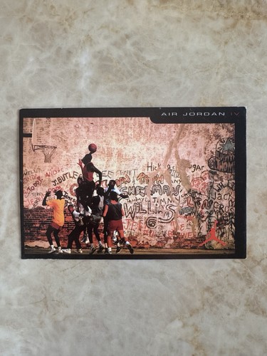 Nike Air Jordan (IV) Retro Card 4x6” Vintage Michael Jordan - Picture 2 of 2