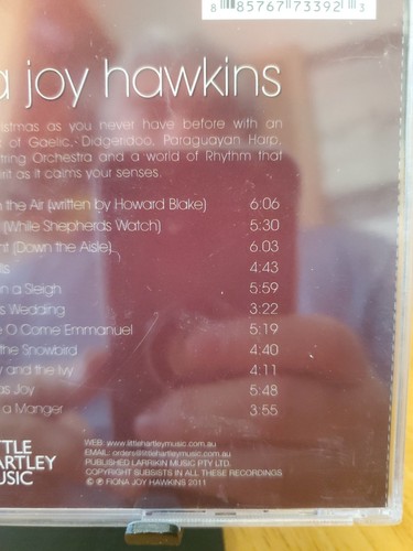 New Sealed Fiona Joy Hawkins - Christmas Joy CD - Foto 4 di 11