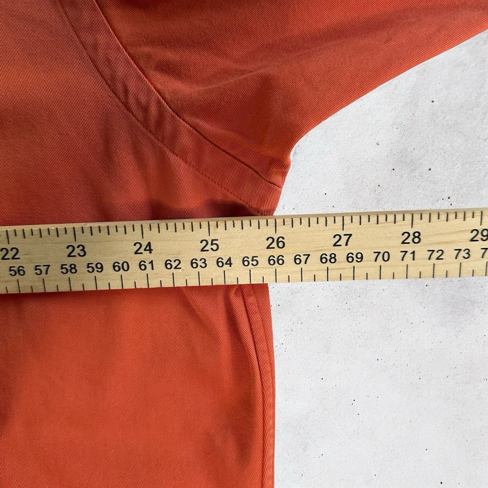 Camicia Ralph Lauren vintage uomo grande con bottoni arancione pesca pony anni 90 Blake