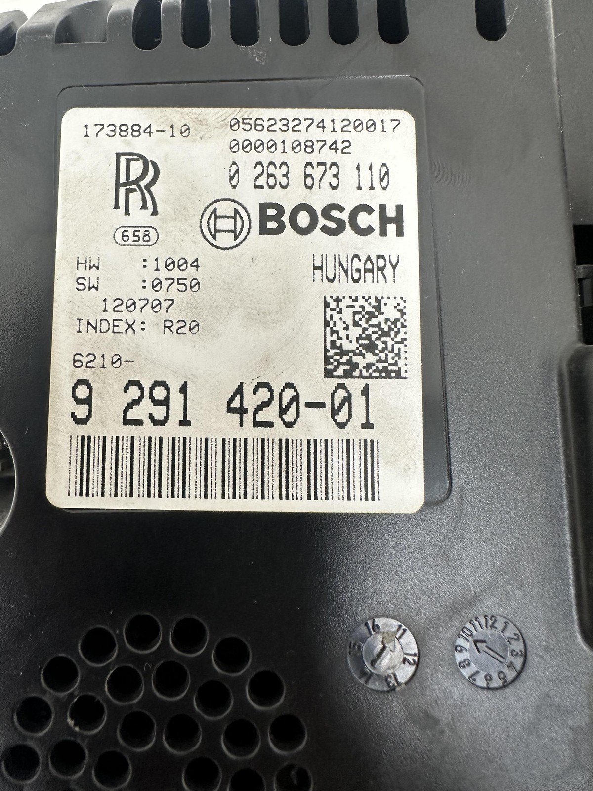 2009-2014 Rolls Royce Ghost OEM RR4 Instrument Cluster Speedometer 62109291420