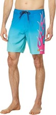 HURLEY PHANTOM-ECO NASCAR FLAMES Men's Boardshorts - Arctic Neon - Size 30 - NWT