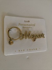 Personalite Marina De Buchi Bag Charm  Megan  Gold Tone Key Ring Key Chain