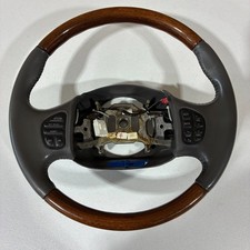 Ford 99-07 Excursion F250 Navigator Leather Wood Wrapped Steering Wheel Audio Ford 99-07 Excursion F250 Navigator Leather Wood Wrapped Steering Wheel Audio
