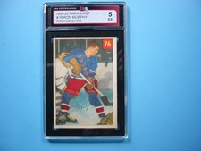 1954/55 PARKHURST NHL HOCKEY CARD #76 RON MURPHY ROOKIE RC KSA 5 EX NICE+ PARKIE. rookie card picture