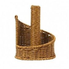Desktop Bathroom Tissue Holder Compact Basket-Style Bathroom Tissue Holder