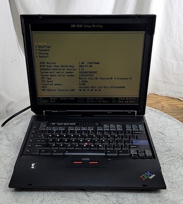 IBM ThinkPad A31 2652 Laptop PENTIUM P4 M 256MB SEE NOTES