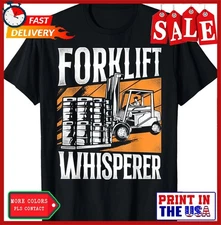 Certified Forklift Truck Operator Vintage Forklift Whisperer Gift Unisex T-Shirt