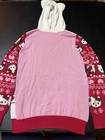 Hello Kitty Holidays Pink Red Fair Isle Hooded Sweater Kids XL Sanrio 3D Ears — photo 4