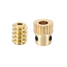 Worm Gear Set 0.5 Module 20:1 Reduction Rate(Gear-5mm Bore, Rod 1.98mm Bore)