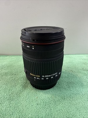 Sigma 18-200mm F3.5-6.3 DC Black High-Ratio Zoom Lens For Canon EF Mount