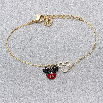 Swarovski Mouse bracelet for women, featuring crystal elements, cute and playful