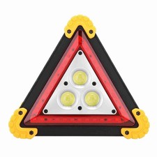 30W Car Breakdown Emergency Safety Triangle Stop Sign W/LED Warning Light UK