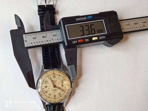 Vintage Swiss Valjoux 92 Dreffa Mens 37mm Manual Chronograph Swiss Made - Picture 18 of 23