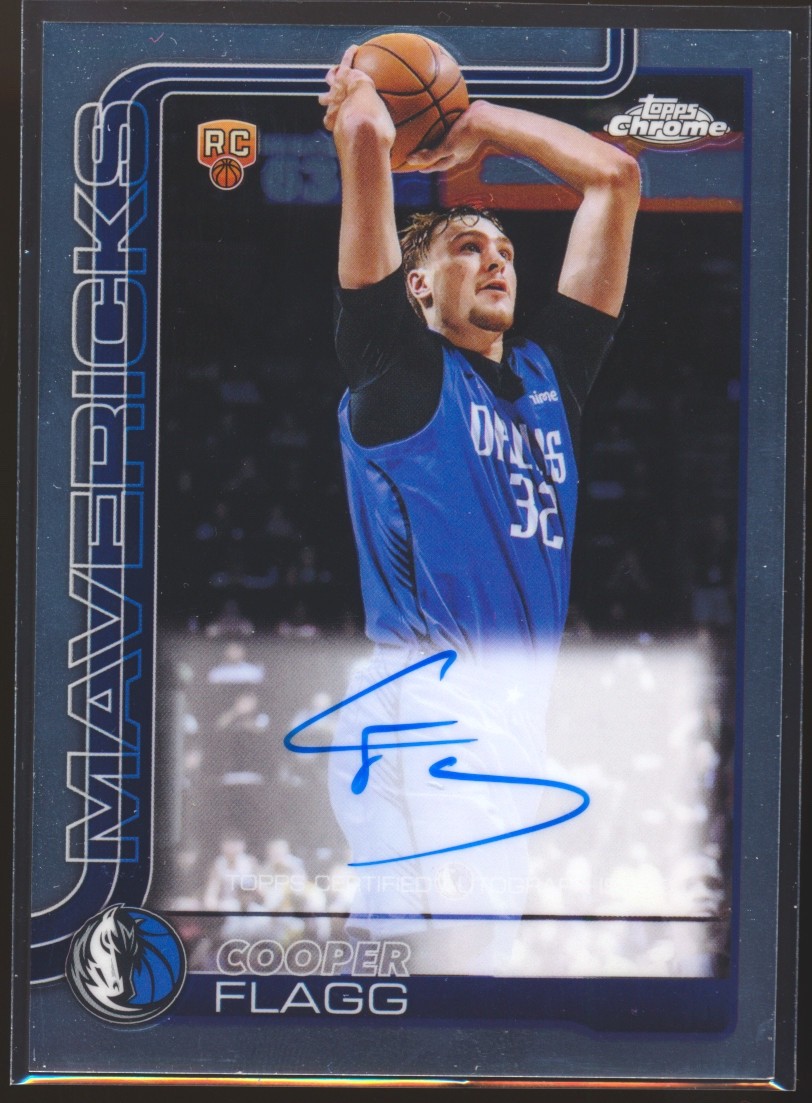 2025-26 TOPPS CHROME COOPER FLAGG AUTO AUTOGRAPH ROOKIE CARD RC #TCAR-CF