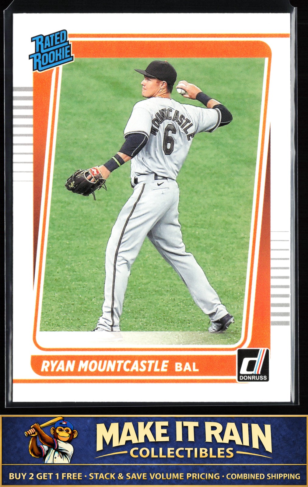 Ryan Mountcastle 2021 Donruss Rated Rookie #59 Baltimore Orioles Rookie RC