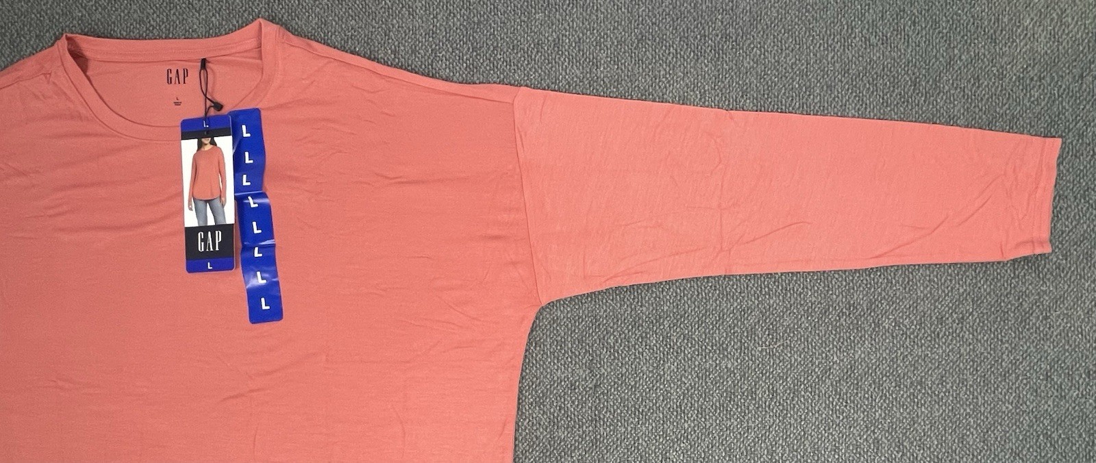 Gap Women's Large PINK  Drop Shoulder Top NWT