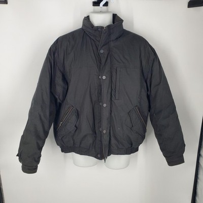 Eagles Ridge Classics Jacket Mens Large Black Insulated Winter Zip Puffer Coat