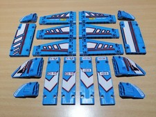 LEGO Technic Paneele Panels Verkleidungen azur blau beklebt / Technik Konvolut