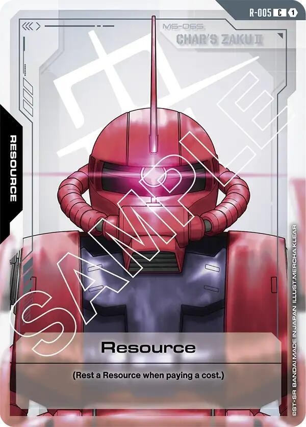 Resource Char's Zaku II - R-005 NM - Gundam TCG Card Game | eBay