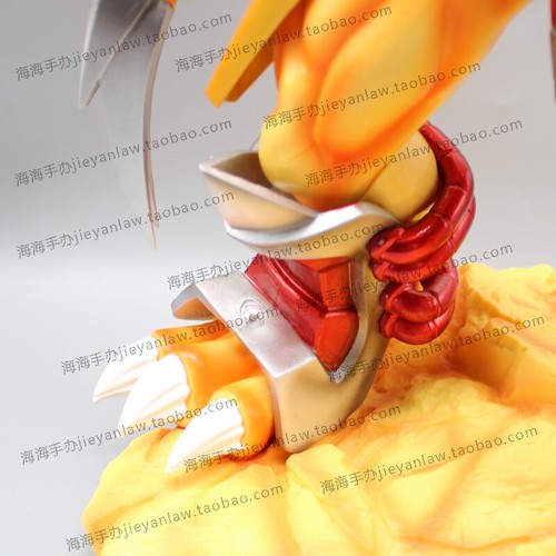 GK Digimon War Greymon PVC Figur Modell Statue gold schwarz 38,5 cm Sammlung Geschenk - Bild 12 von 26