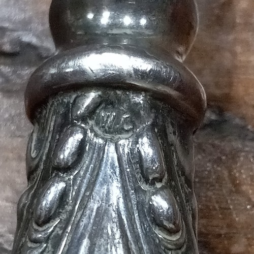 Sterling Silver Handle Vintage 11" button hook fancy decorated handle - Picture 5 of 9