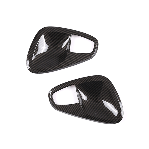 Cubierta de tazón de manija de puerta interior ABS de fibra de carbono para Mercedes-Benz Smart 2010-14 - Imagen 6 de 12