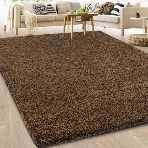 Barcelona Hochflor Shaggy Teppich Langflor Wohnzimmer einfarbig / Rund Teppiche - Bild 70 von 108