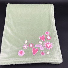 Koala Baby Blanket Flower Girl Hearts Velour Sherpa