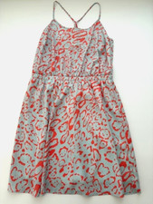 NWT Forever 21 + Short Length Orange Animal Print Dress Lined Size XL